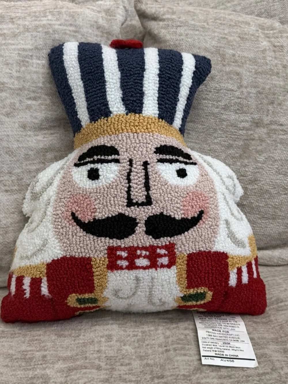 Peking Handicraft Nutcracker Hook Pillow